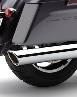 Chrome 909-Twins 4" Slip On Exhaust Mufflers For M8 Touring