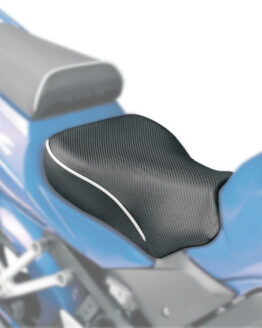 Sargent World Sport Solo Seat Black/White CarbonFX Vinyl Plain