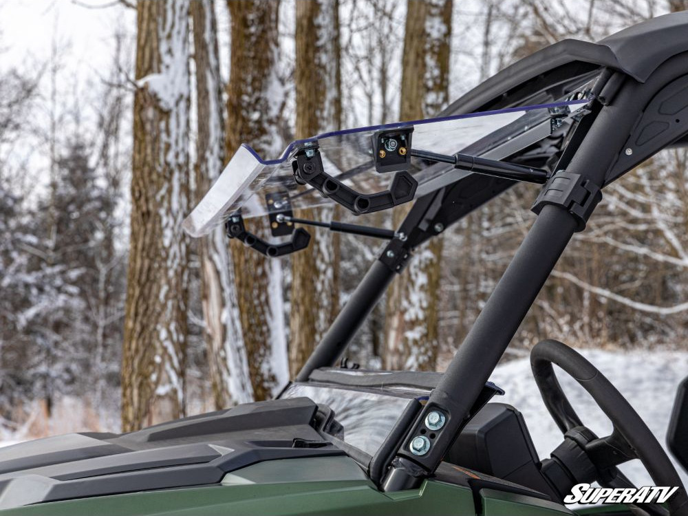 SuperATV Flip Windshield Clear Polycarbonate For Yamaha Wolverine RMAX4 - Image 7