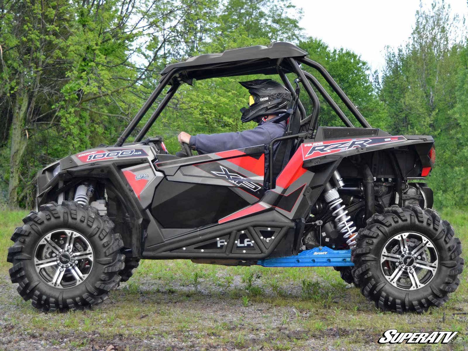 SuperATV Extended Rear Trailing Arms Velocity Blue Fits 14-21 RZR XP 1000 - Image 4