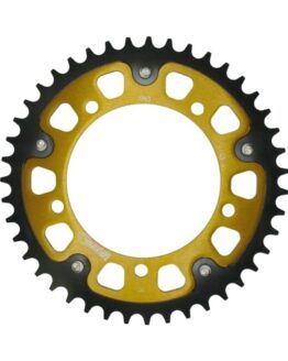 Supersprox Stealth 43T Rear Sprocket Gold 520 For Suzuki GSXR V-Strom