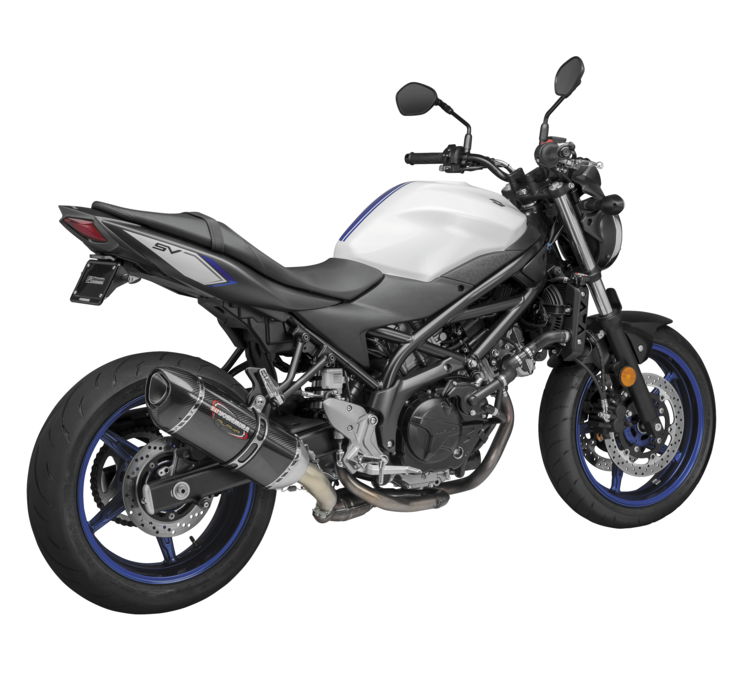 Yoshimura Street Alpha Slip-On Exhaust Carbon Fiber Black Fits 17-20 SV650 - Image 7