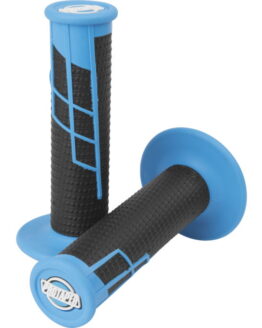 ProTaper Clamp-On Half Waffle Grips Neon Blue/Black Fits 7/8in