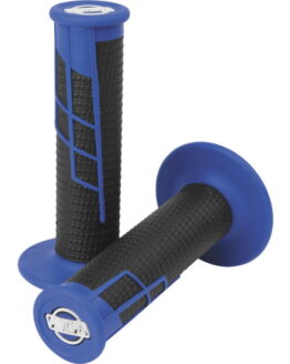 ProTaper Clamp-On Half Waffle Grips Blue/Black 7/8in