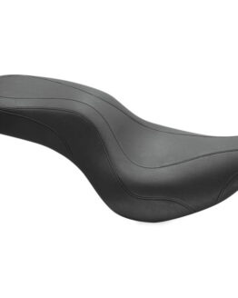 Daytripper Stitched Leather 2-Up Seat - Black