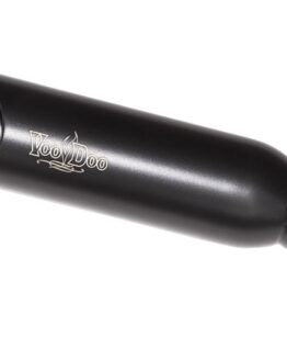 Black Low-Mount Shorty Slip On Exhaust Muffler