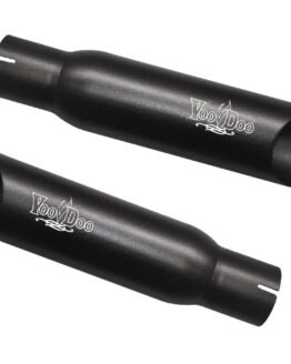 Dual Black Shorty Slip On Exhaust