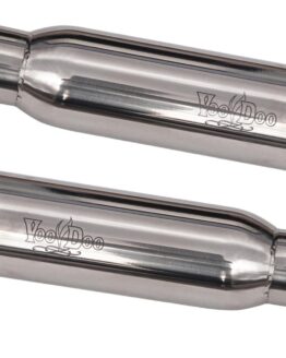 Polished Dual Shorty Slip On Exhaust