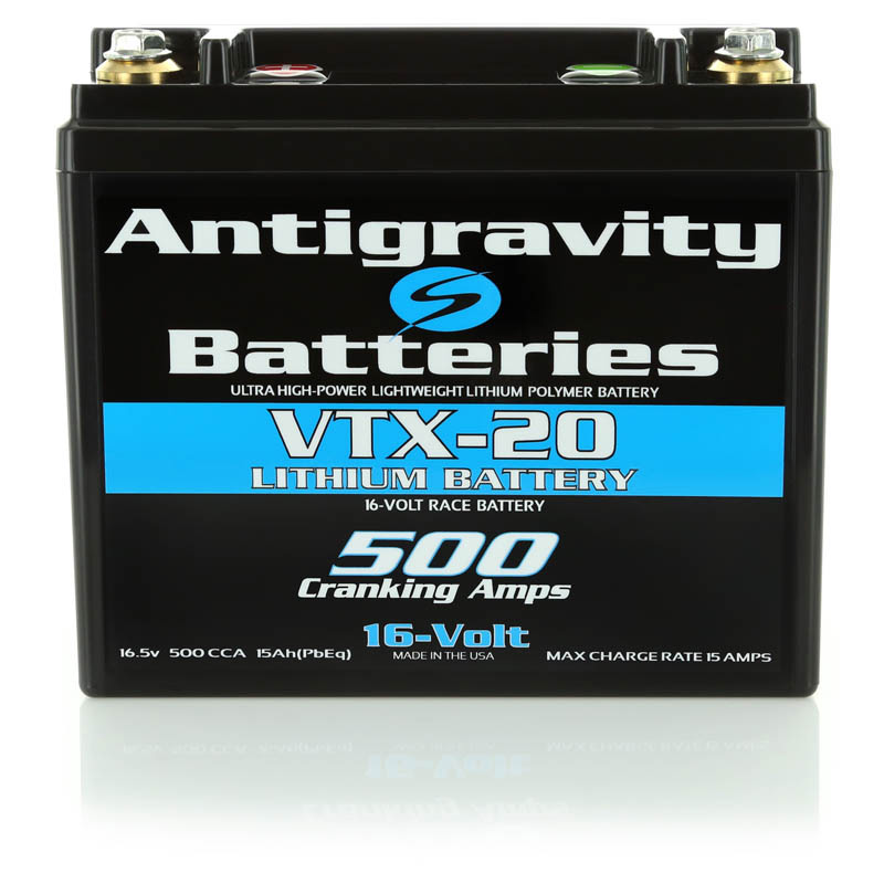 16-volt Lithium "Race" Battery, 20-cell 500ca; Right Negative Terminal - Image 4