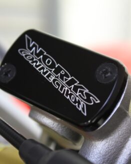 Works Connection Black Front Brake Cap Anodized Fits Most Honda MX & 19-20 KX450