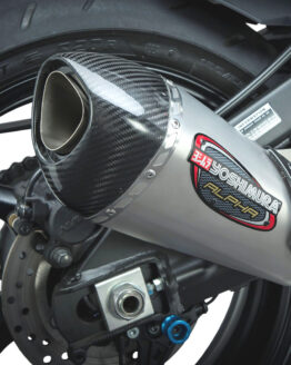 Yoshimura Street Alpha T Slip-On Exhaust Stainless/Carbon Silver Fits 2017 FZ10