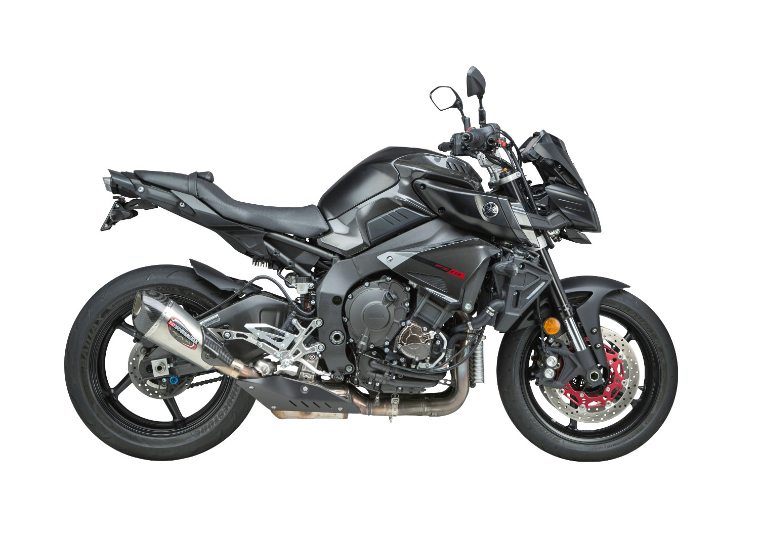 Yoshimura Street Alpha T Slip-On Exhaust Stainless/Carbon Silver Fits 2017 FZ10 - Image 3