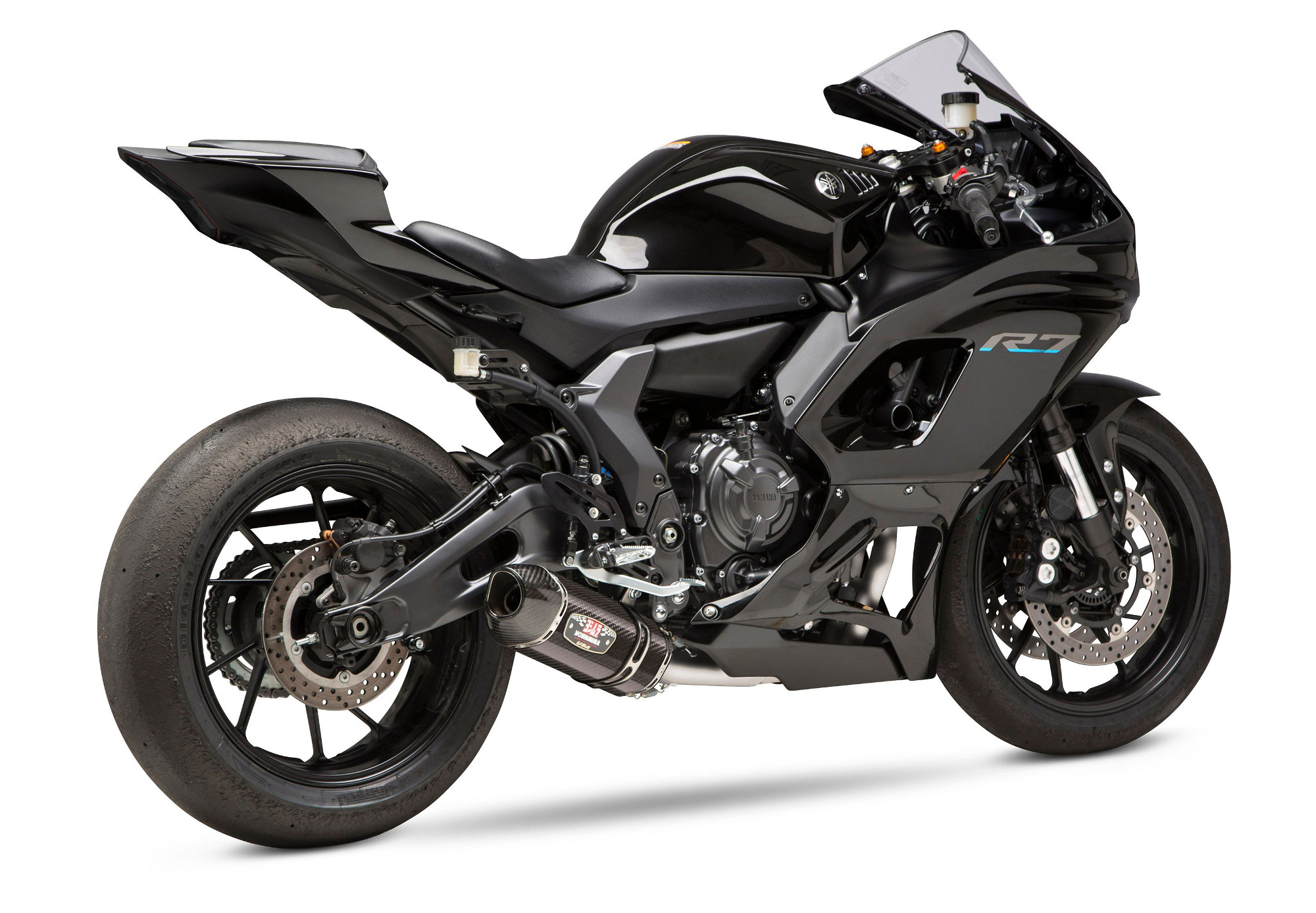 Yoshimura R77 Carbon Fiber Full Exhaust Black Fits Yamaha FZ-07 MT-07 XSR700 R7 - Image 9