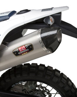 Yoshimura R-77 Slip-On Exhaust Stainless/Carbon Fits KTM 690, Husqvarna 701